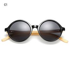 Load image into Gallery viewer, Qigge New Retro Wood Sunglasses