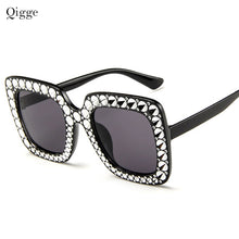 Load image into Gallery viewer, Qigge Diamond Crystal Pink Sunglasses