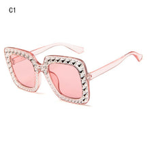 Load image into Gallery viewer, Qigge Diamond Crystal Pink Sunglasses