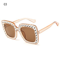 Load image into Gallery viewer, Qigge Diamond Crystal Pink Sunglasses