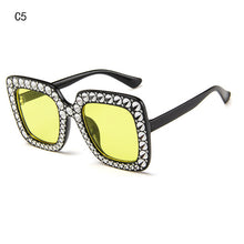 Load image into Gallery viewer, Qigge Diamond Crystal Pink Sunglasses